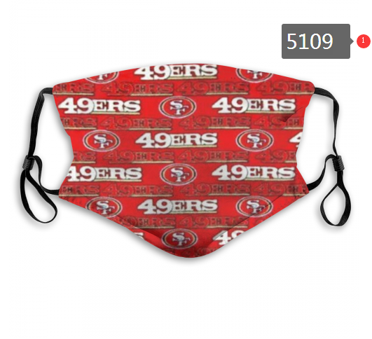 2020 NFL San Francisco 49ers Dust mask with filter
